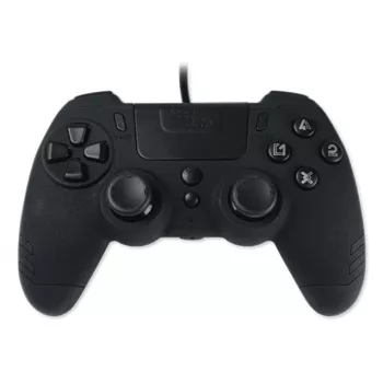 Lexip Metaltech - controller con filo - Ebony nero (Multi), gamepad, PC, PlayStation 4, D-Pad, tasto Home, tasto Opzioni, tasto Share, analogico/digitale, multicolore, con filo