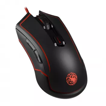 Lexip HBO Game of Thrones - Targaryen mouse gaming ambidestro RF Wireless + USB Type-C ottico 4800 DPI