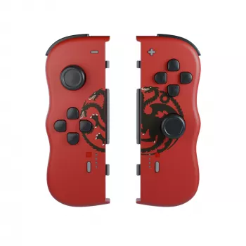 Lexip HBO Game of Thrones Targaryen nero, rosso Gamepad Bluetooth Nintendo Switch, Nintendo Switch OLED