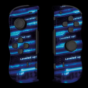 Lexip X CRUNCHYROLL - LEVEL UP WL TWIN PADS, Gamepad, Nintendo Switch 2, D-pad, tasti direzionali, analogico / digitale, wireless, nero, blu