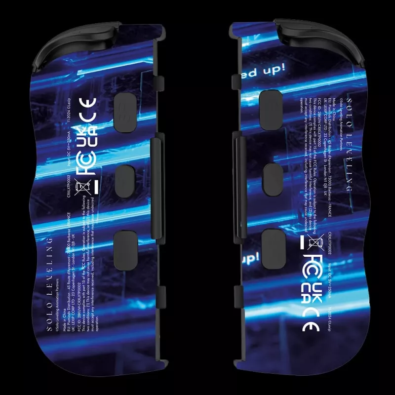 Lexip X CRUNCHYROLL - LEVEL UP WL TWIN PADS, Gamepad, Nintendo Switch 2, D-pad, tasti direzionali, analogico / digitale, wireless, nero, blu