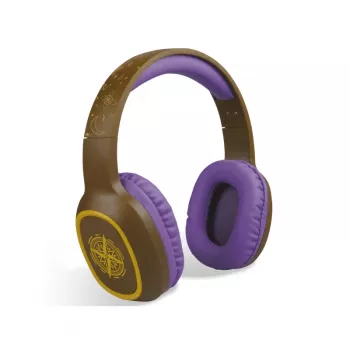Cuffie Steelplay Adventure Magic (Switch/PC/Mac/mobile), con filo e wireless, gaming, 20 – 20000 Hz, 175 g, cuffie, marrone, viola