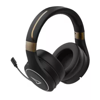 Cuffie Lexip Metaltech – wireless con bassa latenza, 32 h di autonomia – Radiance Gold