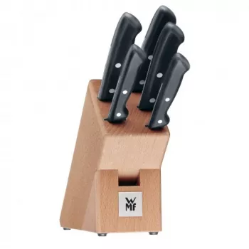 WMF 18.7469.9990 set posate da cucina 6 pz. set con ceppo portacoltelli