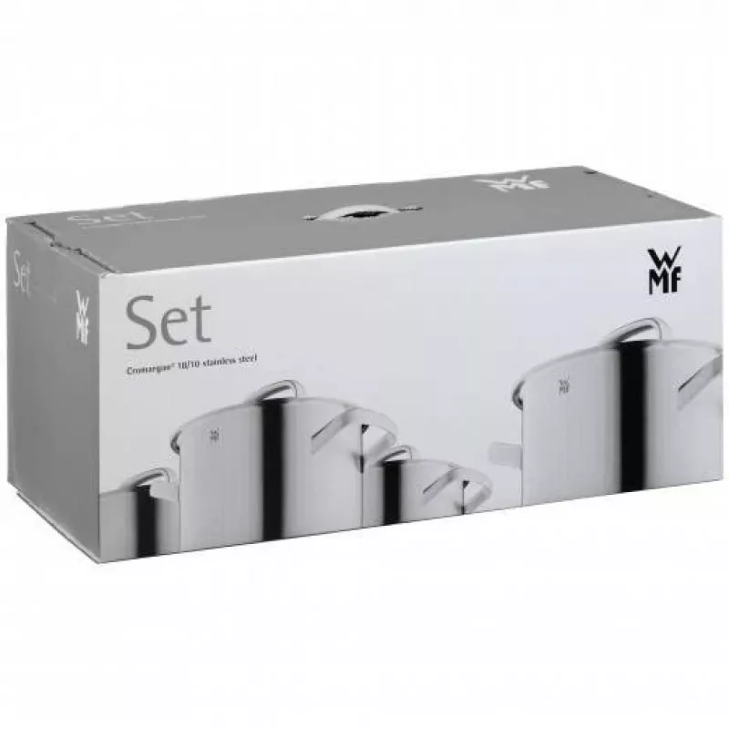 WMF Provence Plus set di pentole 4 pezzi, acciaio inox