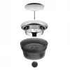 WMF Basic caraffa per acqua 1,0 oro design, caraffa, 1 L, oro, nero, trasparente, vetro, rotonda, Köhler & Wilms