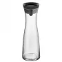 WMF Basic caraffa per acqua 1,0 nero, caraffa, 1 L, nero, trasparente, vetro, rotonda, Köhler & Wilms