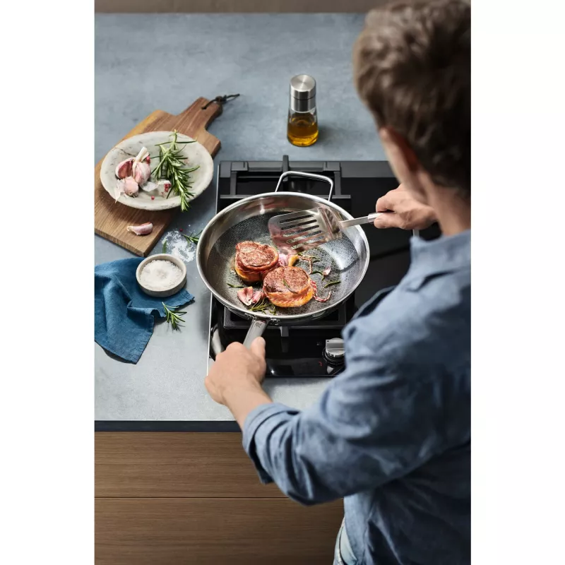 WMF 1756486411 nero, acciaio inox alluminio, acciaio inox