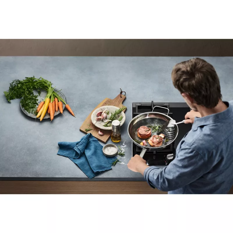 WMF 1756486411 nero, acciaio inox alluminio, acciaio inox
