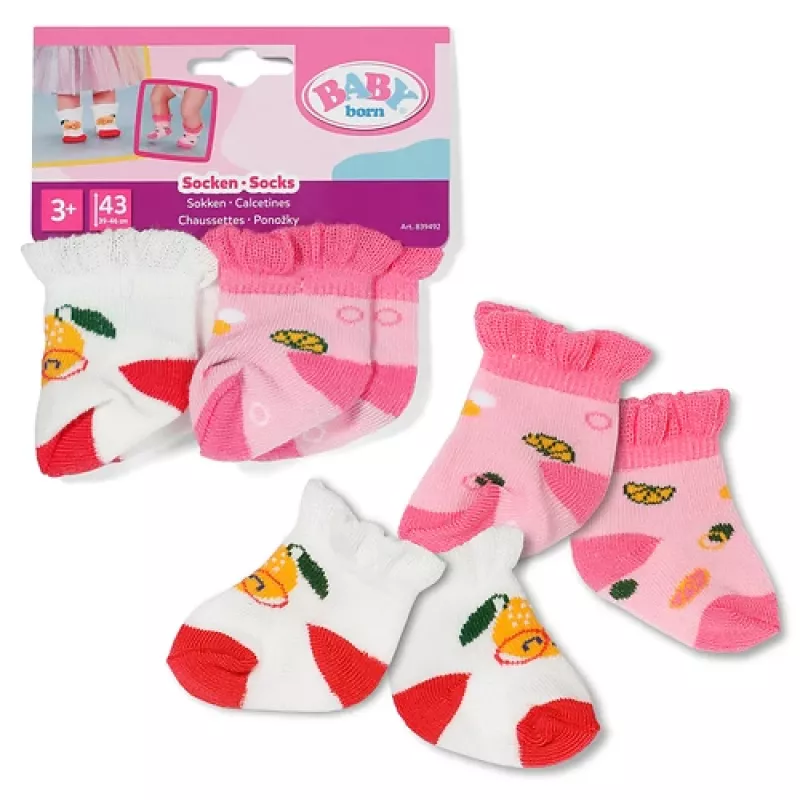 BABY born Calzini 2 pezzi assortiti 43 cm calzini per bambola