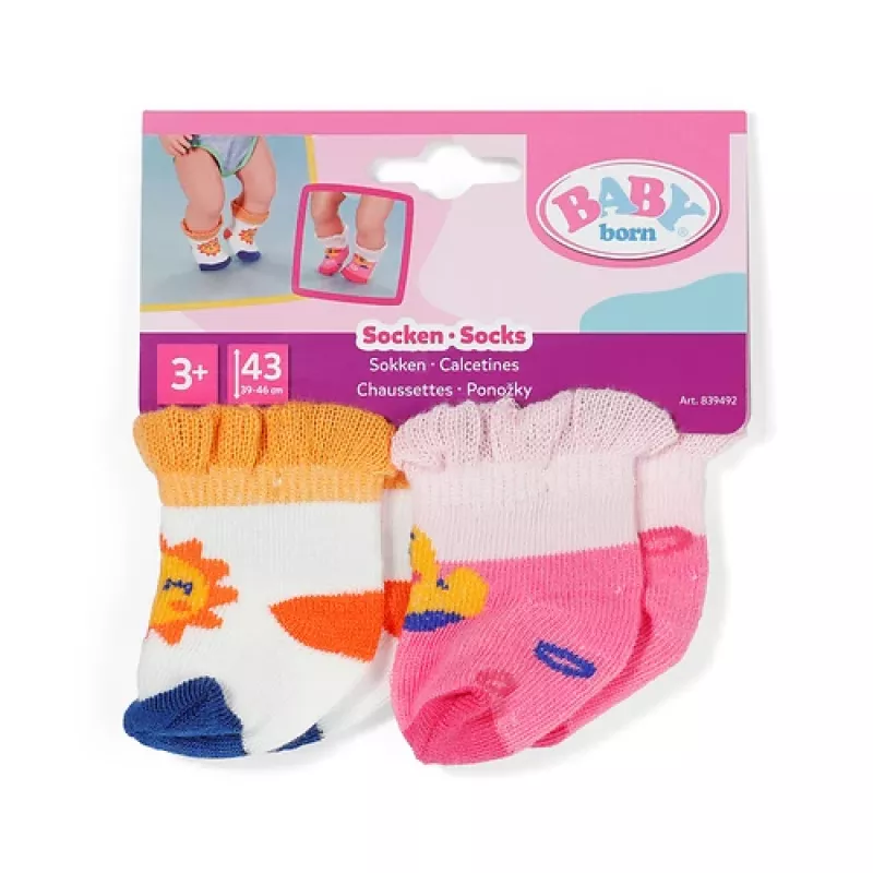 BABY born Calzini 2 pezzi assortiti 43 cm calzini per bambola