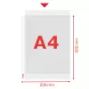 Esselte Cartellina A4 75my trasparente 100 pz