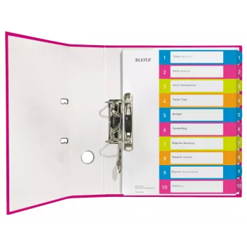 Leitz segnapagine stampabili PP A4+ 1-10 WOW, indice numerico, polipropilene (PP), multicolore, orizzontale, A4 Maxi, 245 mm