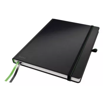 Leitz quaderno Complete A4 a quadretti 96 grammi 80 fogli, nero, A4, 80 fogli, 96 g/m², carta a quadretti, copertina rigida