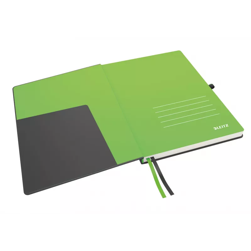 Leitz quaderno Complete A4 a righe 96 g 80 fogli, nero, A4, copertina rigida