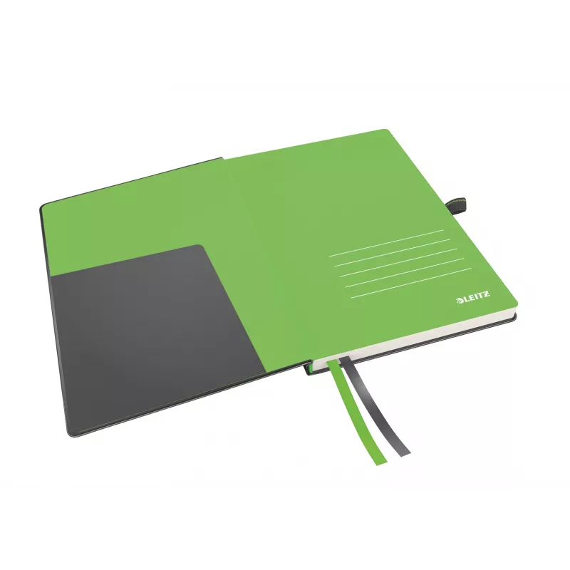 Leitz quaderno Complete A5 a righe 96 g 80 fogli, nero, A5, copertina rigida