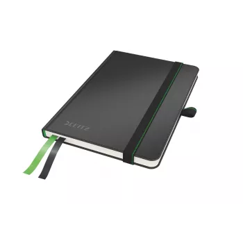 Leitz quaderno Complete A6 a righe 96 g 80 fogli, nero, A6, copertina rigida