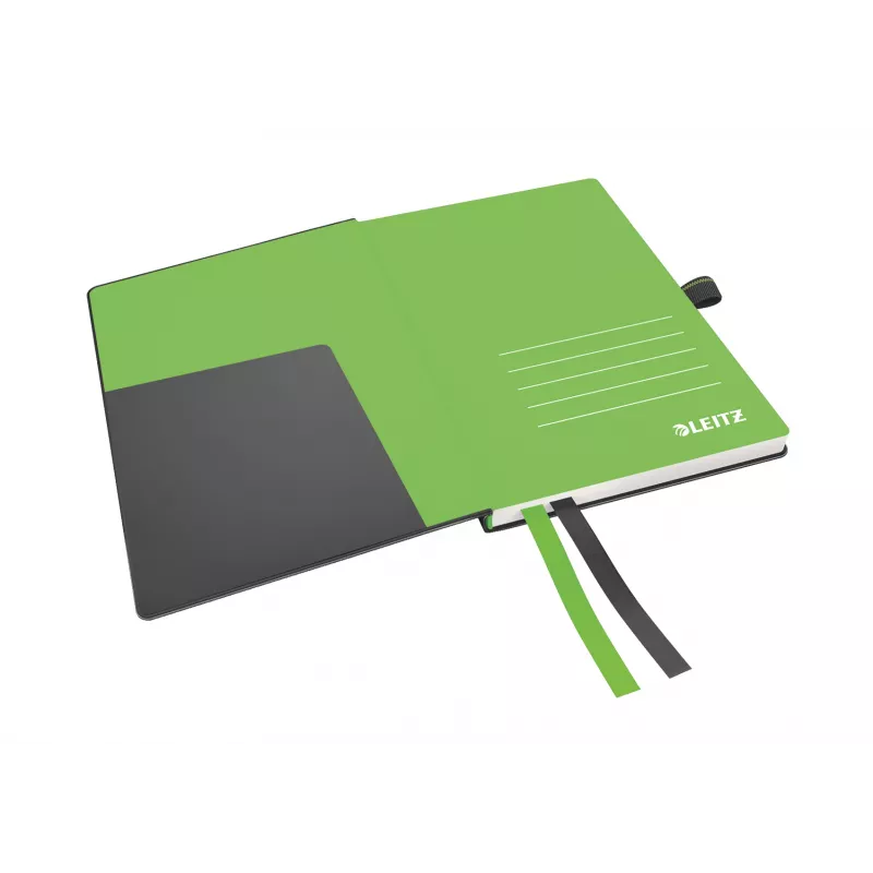 Leitz quaderno Complete A6 a righe 96 g 80 fogli, nero, A6, copertina rigida