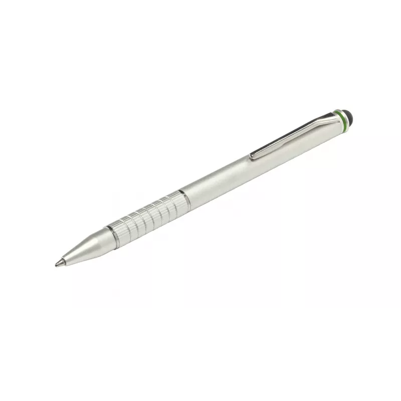 Stylus Leitz 2-in-1 Complete per dispositivi touchscreen, universale, tutte le marche, argento, iPad, alluminio, silicone, 10 g