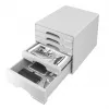 Cassettiera Leitz Plus a 5 cassetti, 5 cassetti, plastica, grigio, 287 x 363 x 270 mm