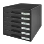 Cassettiera Leitz Plus 6 cassetti, 6 cassetti, plastica, nero, 287 x 363 x 270 mm