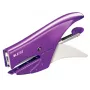 Pinzatrice Leitz WOW, 15 fogli, viola, P2, n. 10, 80 g/m², 4,95 cm, posteriore