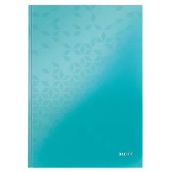 Quaderno Leitz WOW A4 a righe con copertina rigida 90 g/80 fogli, fantasia, blu, A4, 80 fogli, 80 g/m², carta a righe
