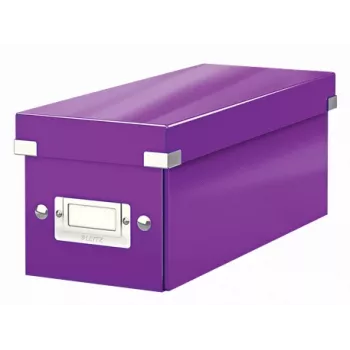 Scatola porta CD Leitz Click & Store WOW, viola, cartone, 440 g