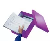 Scatola portadocumenti media Leitz Click & Store WOW, viola, cartone, 16,7 L, 281 mm, 200 mm, 265 x 335 x 188 mm