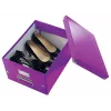 Scatola portadocumenti media Leitz Click & Store WOW, viola, cartone, 16,7 L, 281 mm, 200 mm, 265 x 335 x 188 mm