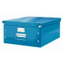 Scatola portadocumenti grande Leitz Click & Store WOW, blu, cartone, 1,28 kg