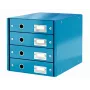 Cassettiera Leitz Click & Store WOW (4 cassetti), blu, cartone, 2,49 kg