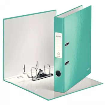Raccoglitore a leva Leitz 180° WOW POB/plastificato A4/50mm, A4, cartone, turchese, 350 fogli, 80 g/m², 5 cm