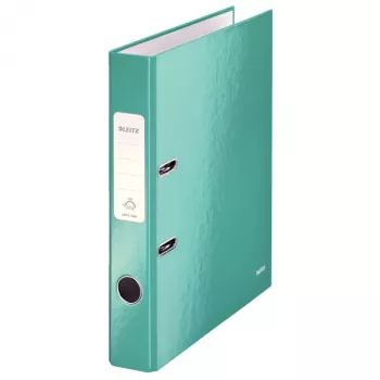 Raccoglitore a leva Leitz 180° WOW POB/plastificato A4/50mm, A4, cartone, turchese, 350 fogli, 80 g/m², 5 cm