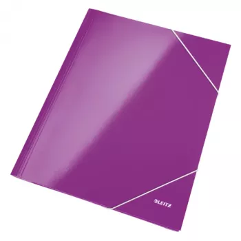 Cartella a 3 lembi Leitz WOW cartone/POB A4, A4, polipropilene (PP), viola, 250 fogli, 80 g/m², carta