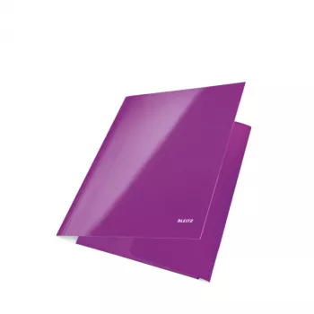 Cartella a 3 lembi Leitz WOW cartone/POB A4, A4, polipropilene (PP), viola, 250 fogli, 80 g/m², carta