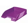 Vassoio portadocumenti Leitz WOW, plastica, viola, A4, busta, lettera, nota, carta, 242 x 330 x 60 mm, 255 x 357 x 70 mm