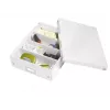 Leitz Click & Store WOW scatola organizer media, bianco, cartone, 880 g