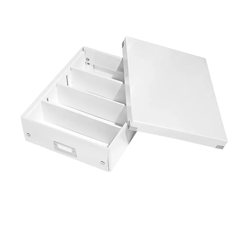 Leitz Click & Store WOW scatola organizer media, bianco, cartone, 880 g