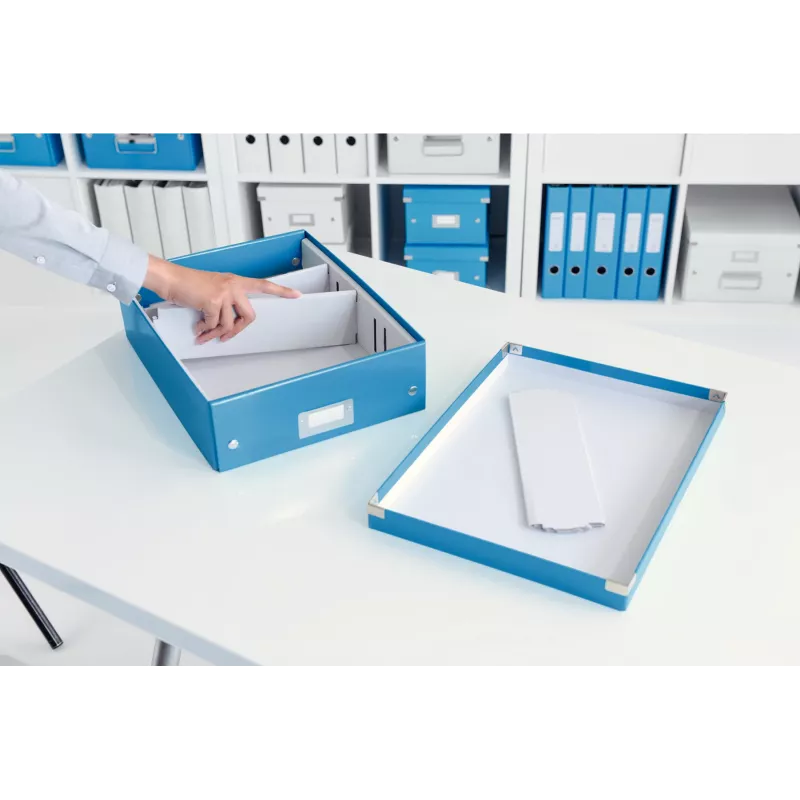 Leitz Click & Store WOW scatola contenitore media, blu, cartone, 880 g