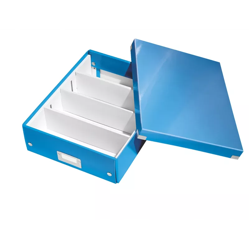 Leitz Click & Store WOW scatola contenitore media, blu, cartone, 880 g