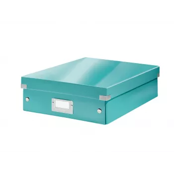 Leitz Click & Store WOW scatola organizer media, blu, cartone, 880 g