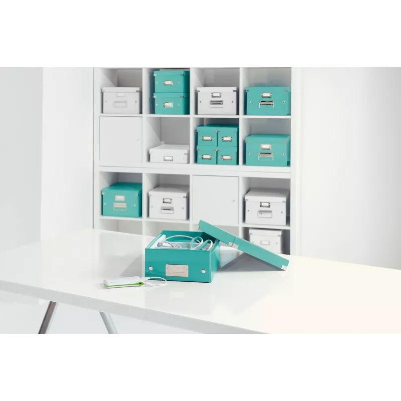 Leitz Click & Store WOW scatola organizer media, blu, cartone, 880 g