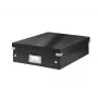 Leitz Click & Store WOW scatola organizer media, nero, cartone, 880 g