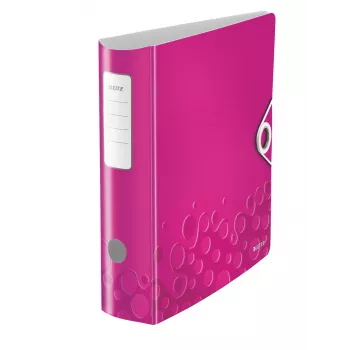 Leitz raccoglitore ad anelli Active PP WOW A4/80mm, A4, Polyfoam, rosa, 500 fogli, 80 g/m², 8,2 cm