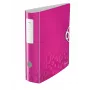 Leitz raccoglitore ad anelli Active PP WOW A4/80mm, A4, Polyfoam, rosa, 500 fogli, 80 g/m², 8,2 cm
