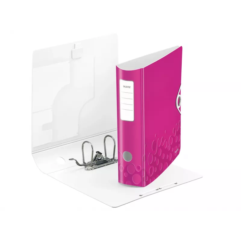 Leitz raccoglitore ad anelli Active PP WOW A4/80mm, A4, Polyfoam, rosa, 500 fogli, 80 g/m², 8,2 cm