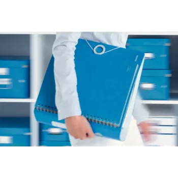 Leitz raccoglitore ad anelli Active PP WOW A4/80mm, A4, Polyfoam, blu, 500 fogli, 80 g/m², 8,2 cm