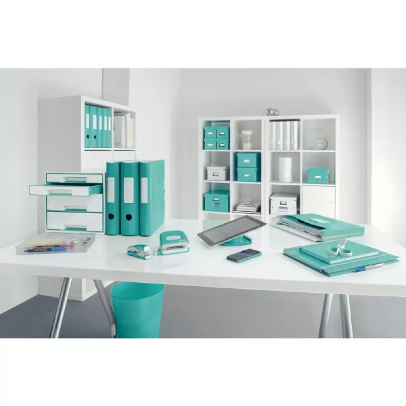 Leitz raccoglitore ad anelli Active PP WOW A4/80mm, A4, Polyfoam, turchese, 500 fogli, 80 g/m², 8,2 cm