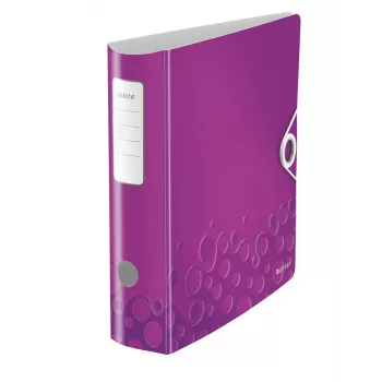 Leitz raccoglitore ad anelli Active PP WOW A4/80 mm, A4, Polyfoam, viola, 500 fogli, 80 g/m², 8,2 cm